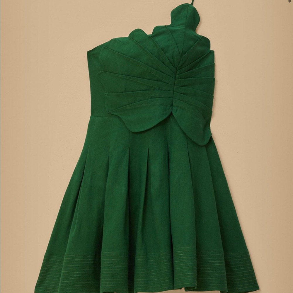 Farm rio green one shoulder Lea mini